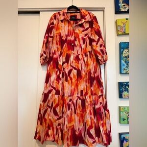 Anthropologie: Maeve The Bettina Tiered Shirt Dress